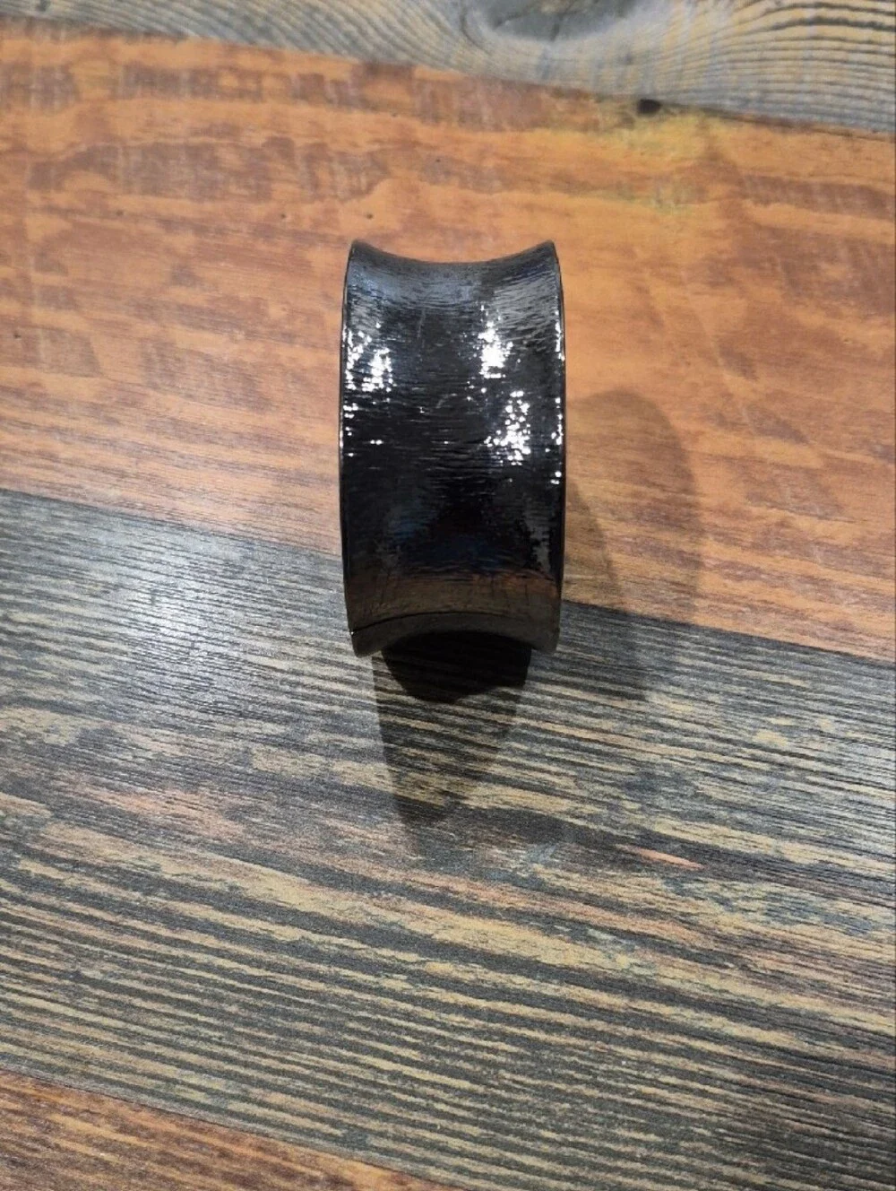 Lady's Black Metal Ring Accessory - Minimalist Band